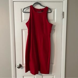 GUC Banana Republic Bright Red Sheath Dress Sz 14